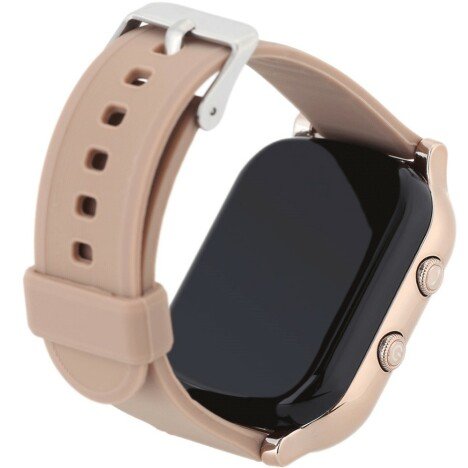 Ceas Smartwatch cu GPS Copii si Adulti iUni Kid58, Telefon incorporat, LBS, Wi-Fi, Gold + Boxa Cadou